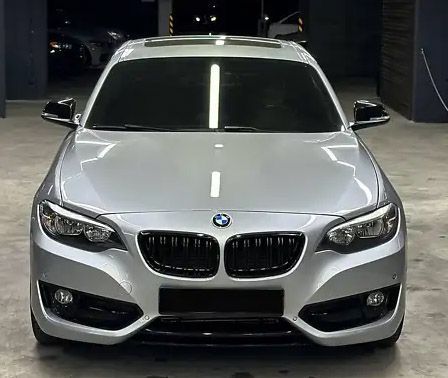 Решетка радиатора ноздри BMW F22 F23 Двойные Черный Глянец (2013-2019) 8003 фото