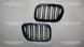 Решетка радиатора ноздри BMW X5 E53 Двойные Черный Глянец (1999-2003) BMW-E53001 фото 5