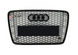 Решетка радиатора на Audi Q7 4L (Стиль RSQ7) Черный глянец Q7-RS142 фото 1