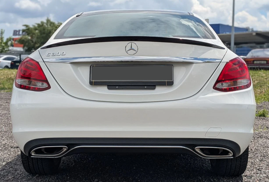 Спойлер&nbsp;для Mercedes C-Class W205 (2014-2020)&nbsp;Чорний Глянець (Стиль S63) SMBC-205171 фото