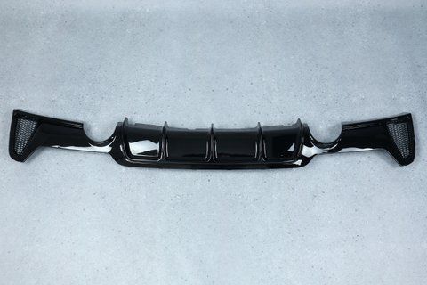 Накладка заднього бампера (Дифузор) на BMW F32 F33 F36 (Стиль M-Sport) M-Sport Paket бампер 1614 фото