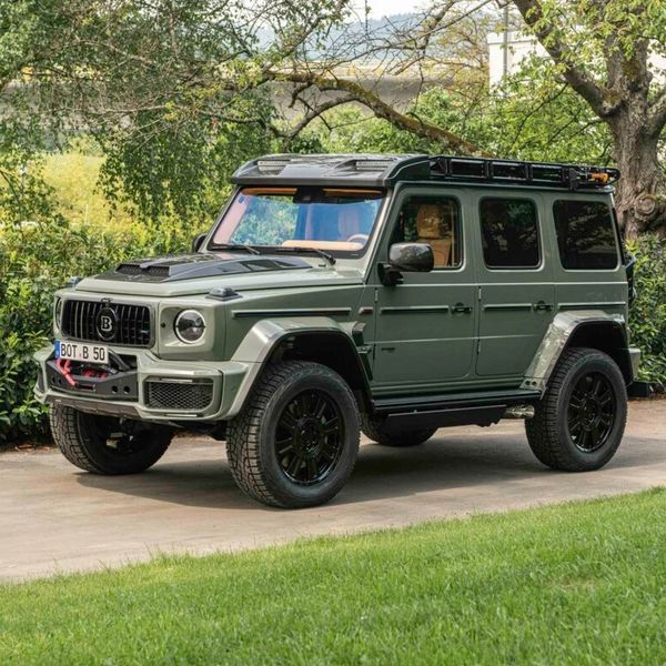 Карбоновая люстра накладка на крышу (LED) на Mercedes G-class W464 (2018-2024) Стиль Brabus W464-101 фото