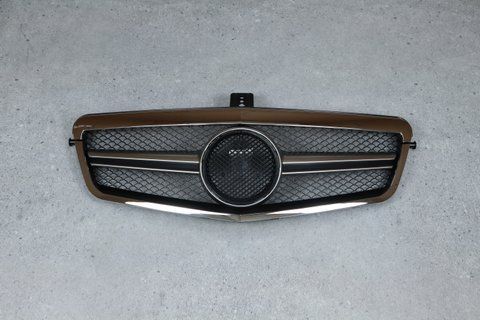 Решітка радіатора на Mercedes E-class W212 (Стиль SL) Хром MB-W212091 фото