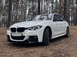 Накладка переднього бампера (Губа) на BMW F30 F31 (Стиль M-performance) Чорний глянець 1606 фото 3