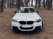 Накладка переднього бампера (Губа) на BMW F30 F31 (Стиль M-performance) Чорний глянець 1606 фото 2