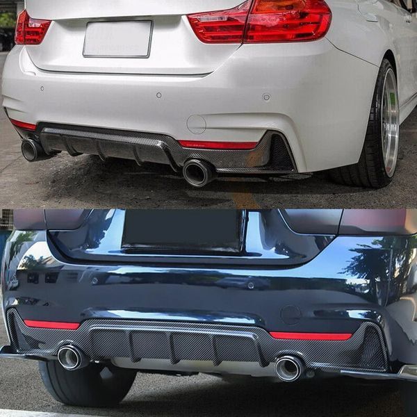 Карбоновая накладка заднего бампера (Диффузор) на BMW F32 F33 F36 (M-Paket бампер) 7511 фото