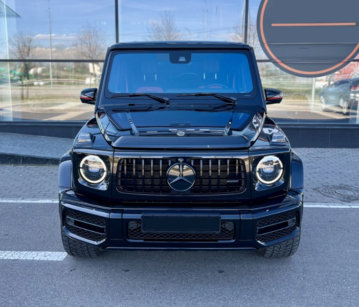 Решітка радіатора на Mercedes G-Class W464 (2018-2022) (Стиль GT) Чорна MB-W464183 фото