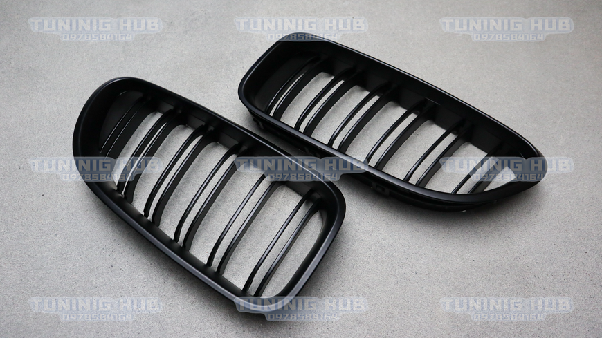 Решетка радиатора ноздри BMW F06 F12 F13 M6 Двойные Черный Мат (2012-2017) BMW-F12122 фото