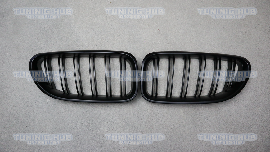 Решетка радиатора ноздри BMW F06 F12 F13 M6 Двойные Черный Мат (2012-2017) BMW-F12122 фото