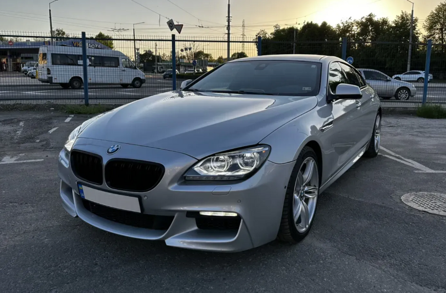 Решетка радиатора ноздри BMW F06 F12 F13 M6 Двойные Черный Мат (2012-2017) BMW-F12122 фото