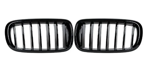 Решетка радиатора ноздри BMW X5 F15 X6 F16 X5M F85 X6M F86 Одинарные Черный глянец 8000 фото