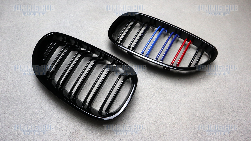 Решетка радиатора ноздри BMW E60 E61 M5 Двойные M-Color (2003-2010) 616 фото