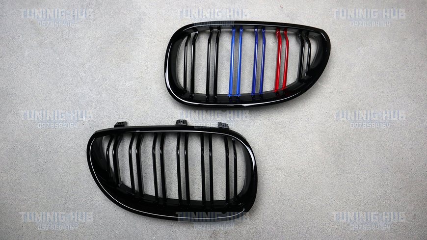 Решетка радиатора ноздри BMW E60 E61 M5 Двойные M-Color (2003-2010) 616 фото