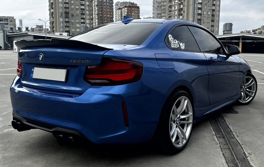 Спойлер для BMW F22 M2 F87 (Стиль M4) Черный Глянец 1939 фото