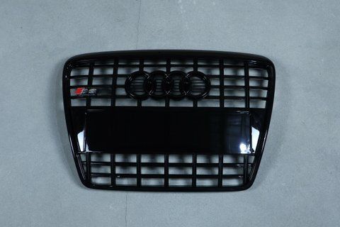 Решетка радиатора на Audi A6 C6 (Стиль S-Line S6) без PDC Черный глянець A6-S103 фото