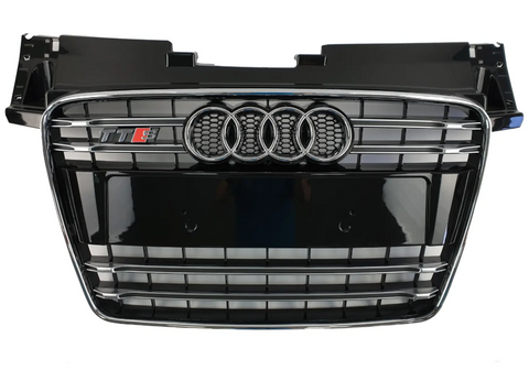 Решітка радіатора на Audi TT 8J (Стиль TTS) Чорна з хромом TT-S101 фото