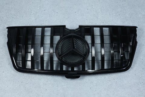 Решітка радіатора на Mercedes GL-Class X164 (Стиль GT) Чорна MB-X164634 фото