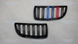 Решітка радіатора ніздрі BMW E90 E91 Подвійні M-Color Глянець (2005-2008) 619 фото 3