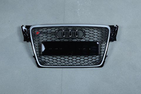 Решетка радиатора на Audi A4 B8 (Стиль RS) Черная с серым A4-RS105 фото
