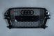 Решетка радиатора на Audi Q3 8U (Стиль RS) Черный глянец Q3-RS132 фото 1