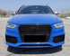 Решетка радиатора на Audi Q3 8U (Стиль RS) Черный глянец Q3-RS132 фото 2