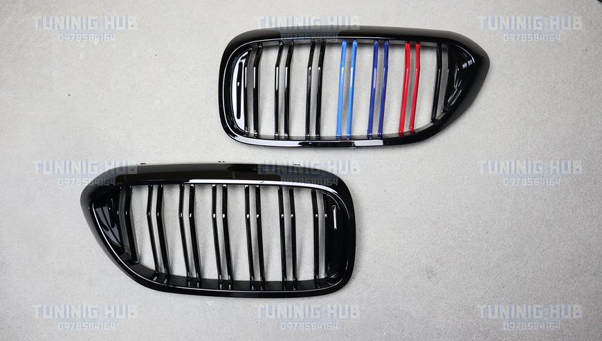 Решетка радиатора ноздри BMW G30 G31 M5 F90 Двойные M-Color Глянец (2017-2020) 621 фото