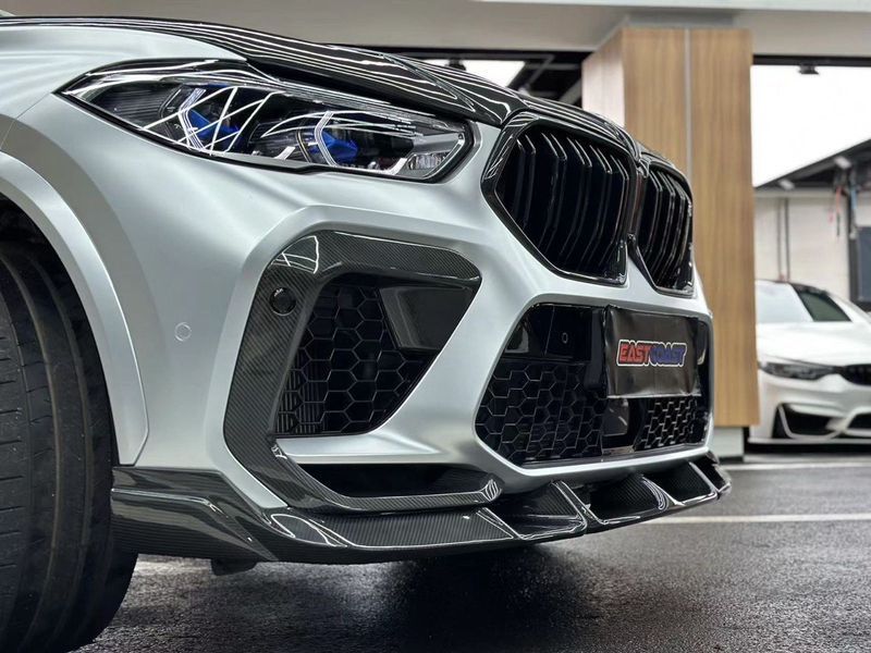 Бокові накладки переднього бампера (клики) на BMW X6M F96 (2019-2023) СF96-1 фото