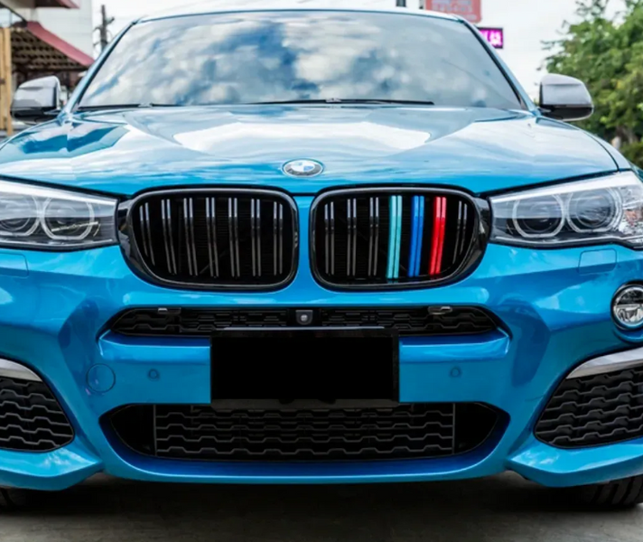Решітка радіатора ніздрі BMW X3 F25 X4 F26 Подвійні M-Color (2014-2018)  BMW-F25143 фото