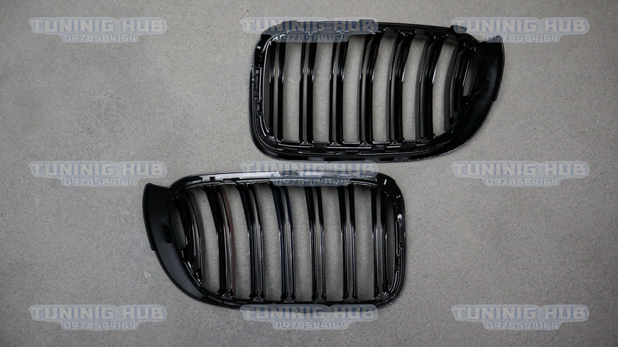 Решітка радіатора ніздрі BMW X3 F25 X4 F26 Подвійні M-Color (2014-2018)  BMW-F25143 фото