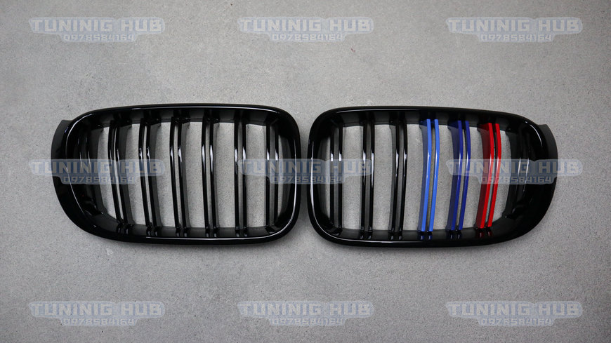 Решітка радіатора ніздрі BMW X3 F25 X4 F26 Подвійні M-Color (2014-2018)  BMW-F25143 фото
