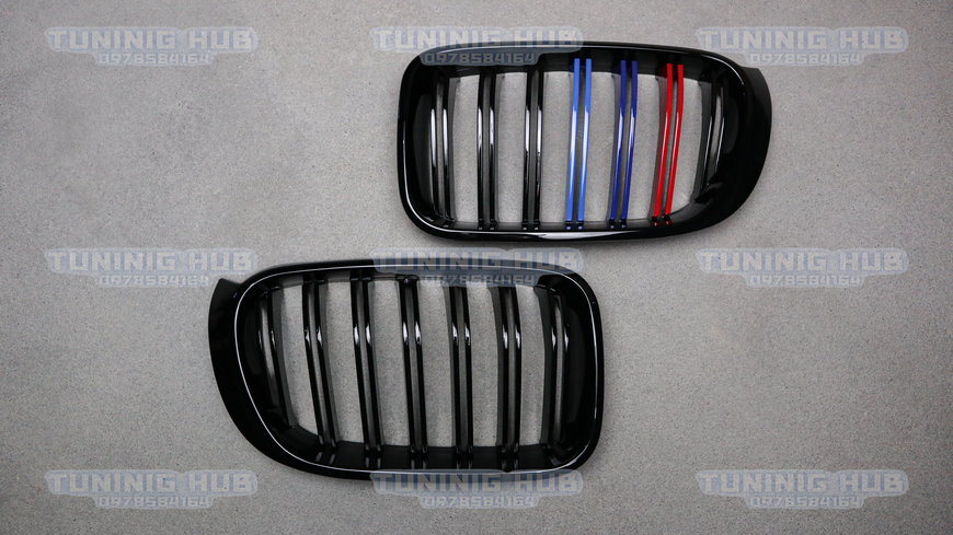 Решітка радіатора ніздрі BMW X3 F25 X4 F26 Подвійні M-Color (2014-2018)  BMW-F25143 фото