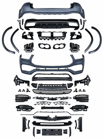 Комплект обвісу Mercedes GLE-Class W167 (2019-2022) Стиль GLE53 AMG W167E53 фото
