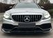 Решітка радіатора на Mercedes C-Class W205 (Стиль GT) (з місцем під камеру) Чорна з хромом 301228 фото 2