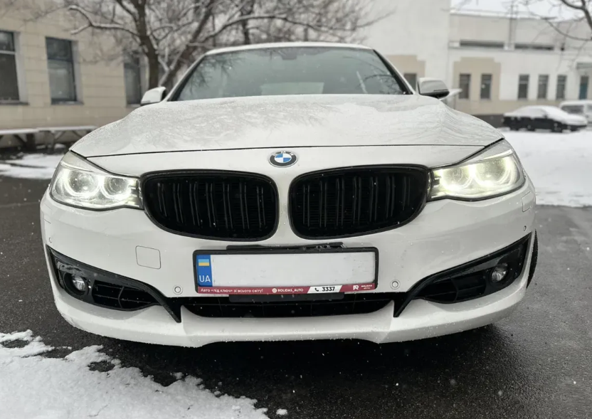 Решітка радіатора ніздрі BMW F34 GT Подвійні Чорний Мат (2013-2019) BMW-F34152 фото