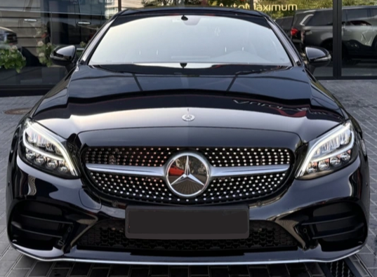 Решітка радіатора на Mercedes C-Class W205 (Стиль Diamond) (без місця під камеру) Сіра з хромом MB-W205191 фото