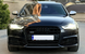 Решітки переднього бампера на Audi A6 C7 (Стиль S-Line S6) Чорні A6-S0164 фото 3