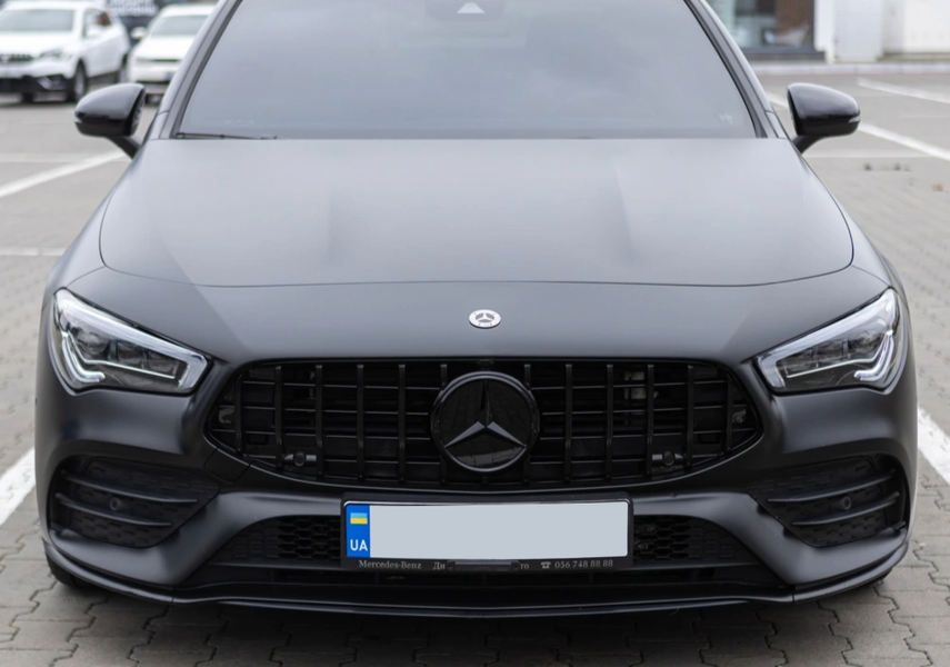 Решітка радіатора на Mercedes CLA-Class C118 (стиль GT) Чорна MB-W118192 фото