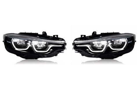 Передние фары Led (Silver) на BMW F32 F33 F36 (2013&ndash;2020) 8 PIN F32PIN8PRELCI фото