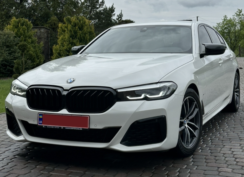 Решітка радіатора ніздрі BMW G30 G31 Одинарні Чорний мат (2020-2022)  BMW-G30213 фото