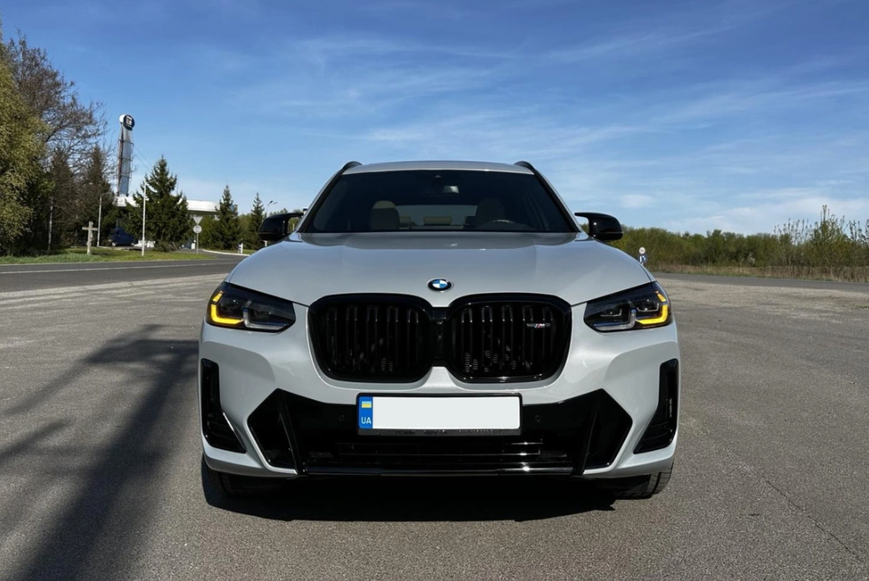 Решітка радіатора ніздрі BMW X3 G01 X4 G02 Подвійні M-Look Чорний Глянець (2022-2024) BMW-G01222 фото