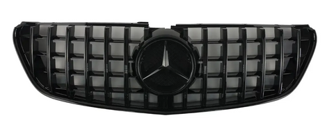 Решітка радіатора на Mercedes V-Class W447 (Стиль GT) Чорна з хромом MB-W447154 фото