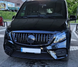 Решітка радіатора на Mercedes V-Class W447 (Стиль GT) Чорна з хромом MB-W447154 фото 2