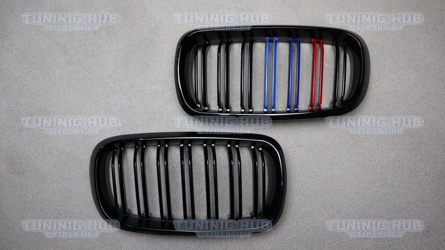 Решетка радиатора ноздри BMW X5 F15 X5M F85 X6 F16 X6M F86 M-Сolor Двойные Глянец (2013-2018) 7520 фото
