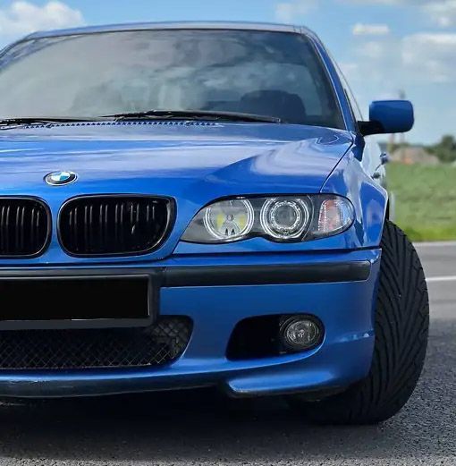 Решетка радиатора ноздри BMW E46 Седан/Универсал Черный Глянец (2002-2006)  7596 фото