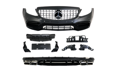 Комплект обвеса Mercedes C-Class W205 (2014-2018) Стиль AMG C63 (2018+) MBW205-137 фото