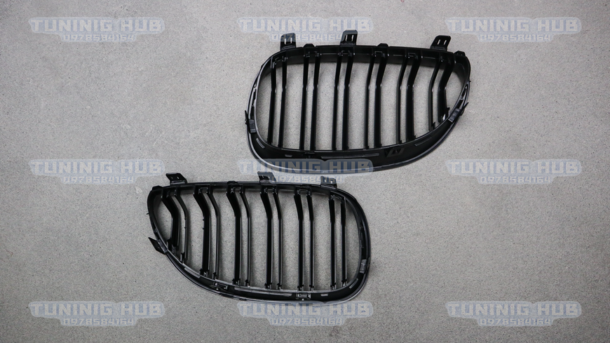 Решетка радиатора ноздри BMW E60 E61 M5 Двойные Черный Мат (2003-2010) BMW-E60062 фото