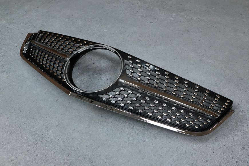 Решітка радіатора на Mercedes E-class Coupe C207 (Стиль Diamond) Сіра з хромом MB-W20796 фото