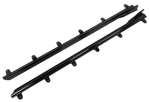 Леза на пороги для BMW 4 Series G22 G23 (2020-2024)  Стиль M-Performance Чорний глянець BMWG22-202 фото