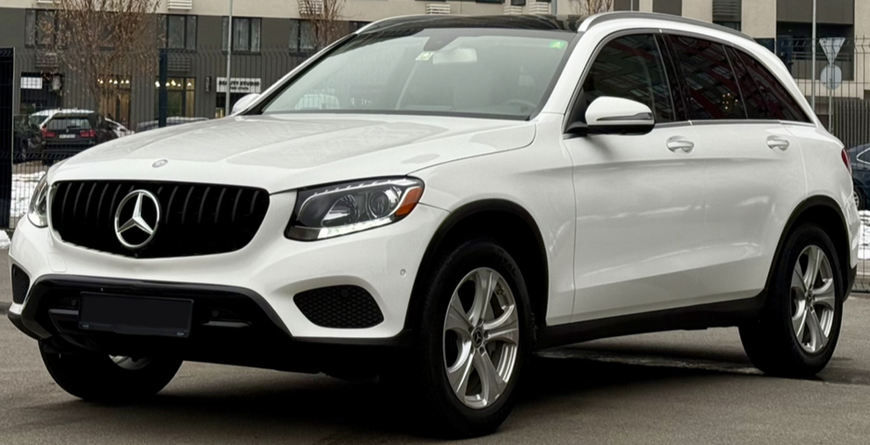 Решітка радіатора на Mercedes GLC/GLC Coupe-Class X253/C253 (Стиль GT) Чорна  MB-X253154 фото