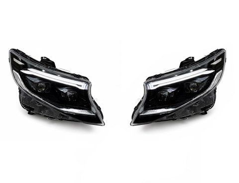 Передні фари Full Led (Стиль OEM 2023+) на Mercedes Vito / Metris / V-Class W447&nbsp;(2014-2024) W447L4 фото